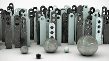 Картинка 3д+графика шары+ balls пластины шары