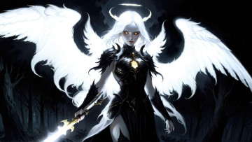 Картинка фэнтези ангелы нейросети графика нейроарт ai art нейронные сети рисунки нейро искусство нейрографика graphics neuroart neural networks drawings neuro neurography