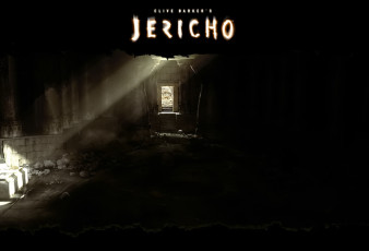 обоя видео игры, clive barker`s jericho, луч, свет, зал, колонны, развалины