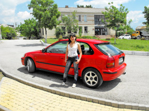 Картинка автомобили авто девушками