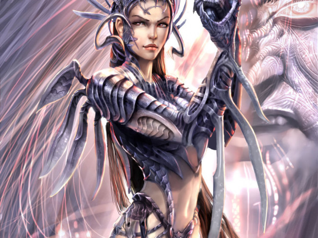 Обои картинки фото фэнтези, девушки