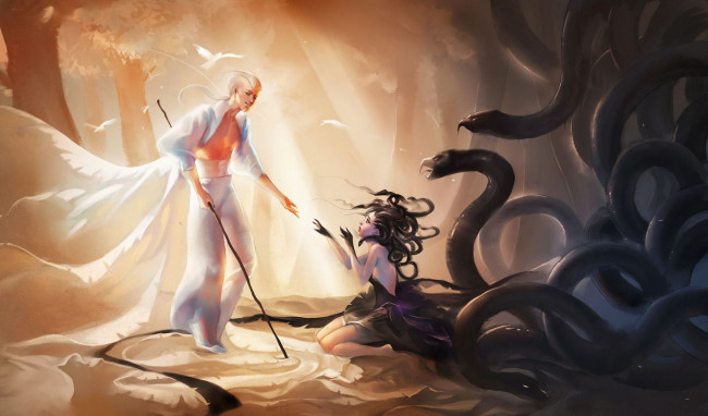 Обои картинки фото фэнтези, ангелы