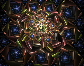 Картинка 3д графика fractal фракталы узор фон цвета