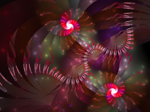 Картинка 3д графика fractal фракталы узор цвета фон