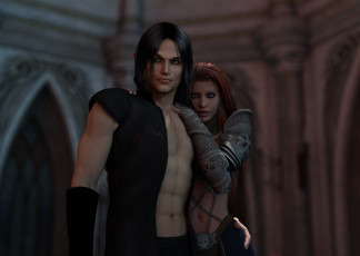 Картинка 3д графика elves эльфы