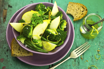 Картинка еда салаты закуски яблоко салат брокколи