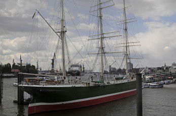 Картинка rickmer rickmers корабли парусники музей трёхмачтовый барк