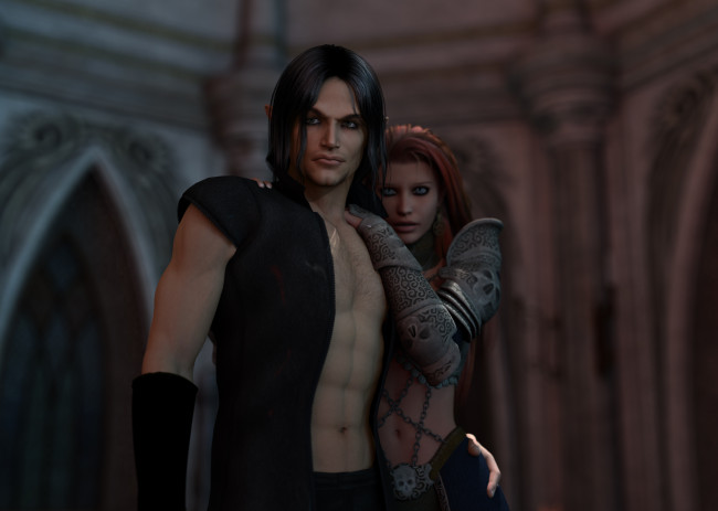 Обои картинки фото 3д, графика, elves, эльфы