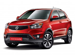 Картинка автомобили ssang+yong красный 2013г korando c ssangyong