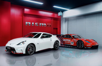 Картинка 2015+nissan+370z+nismo автомобили nissan datsun тюнинг nismo белый красный