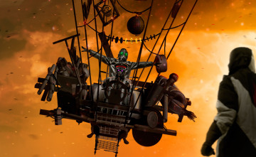 Картинка фэнтези люди парни романтика апокалипсиса арт небо