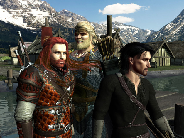 Обои картинки фото 3д графика, люди , people, викинги