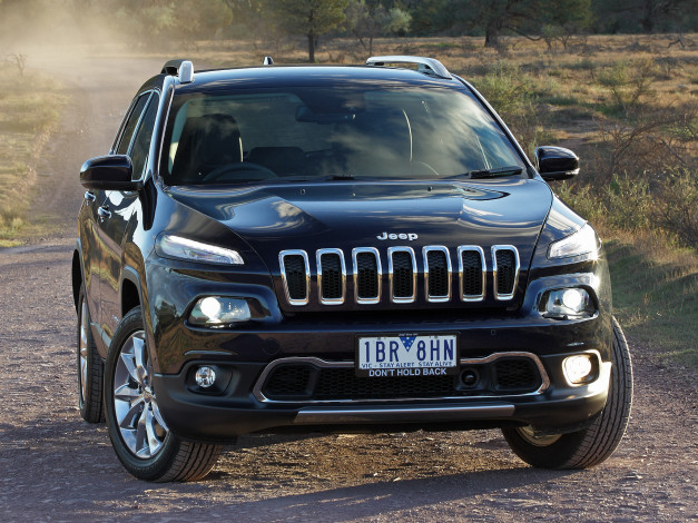 Обои картинки фото автомобили, jeep, limited, cherokee, 2014г, kl, au-spec