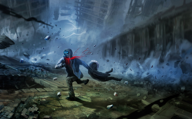 Обои картинки фото фэнтези, люди, романтика, апокалипсиса