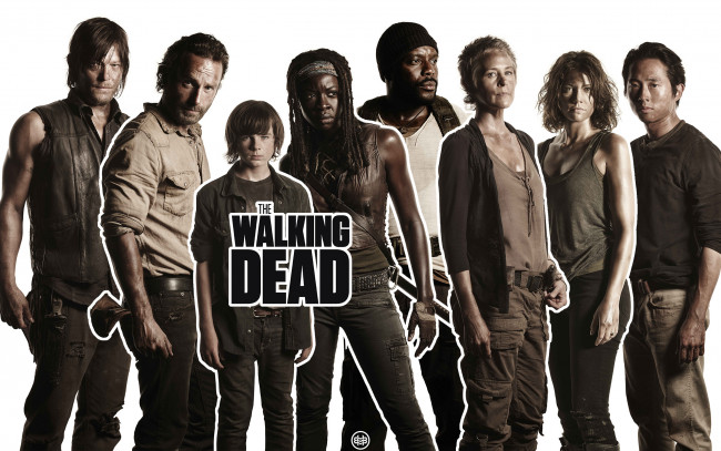Обои картинки фото кино фильмы, the walking dead, dead, walking, the, группа, ходячие, актеры, сериал, мертвецы