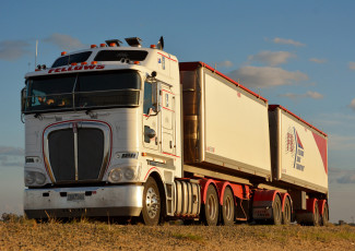 Картинка kenworth+b double автомобили kenworth тягач седельный грузовик тяжелый