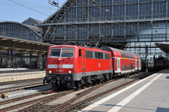 Картинка техника электровозы рельсы дорога железная состав локомотив