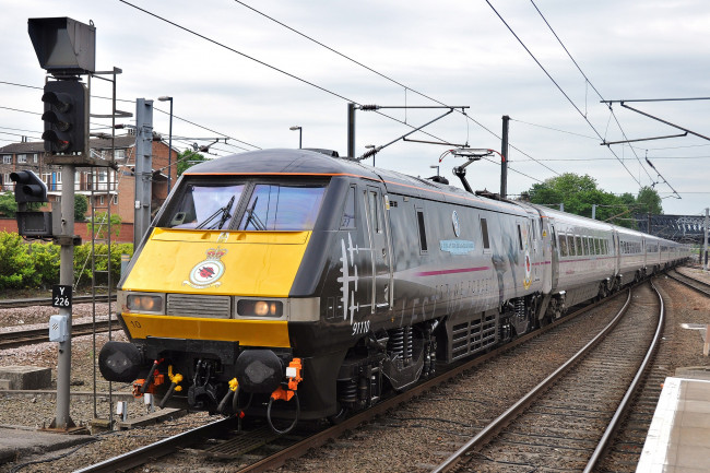 Обои картинки фото техника, электровозы, рельсы, дорога, железная, состав, локомотив