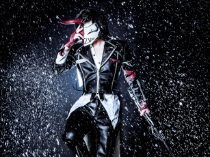 Картинка hero+warz разное cosplay+ косплей hero warz парень дождь оружие игра маска