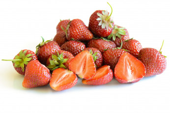 Картинка еда клубника +земляника ягоды