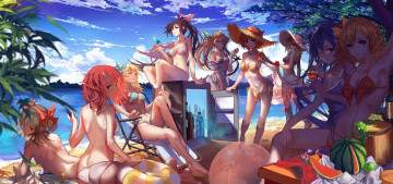 Картинка love+live +school+idol+project аниме девушки фон взгляд