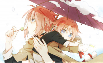 Картинка аниме gintama пара