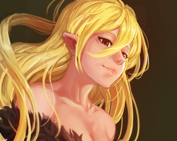 Обои картинки фото аниме, bakemonogatari, девушка