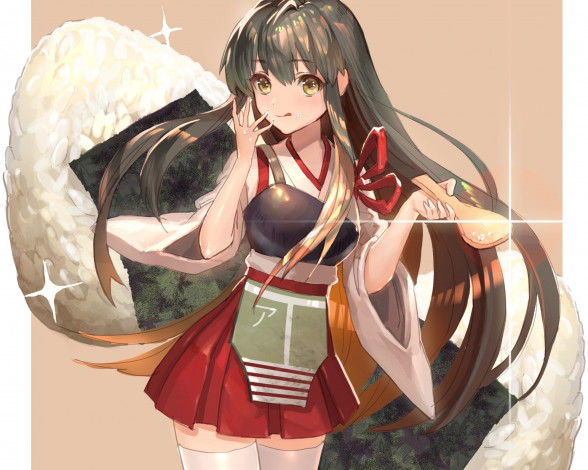 Обои картинки фото аниме, kantai collection, девушка