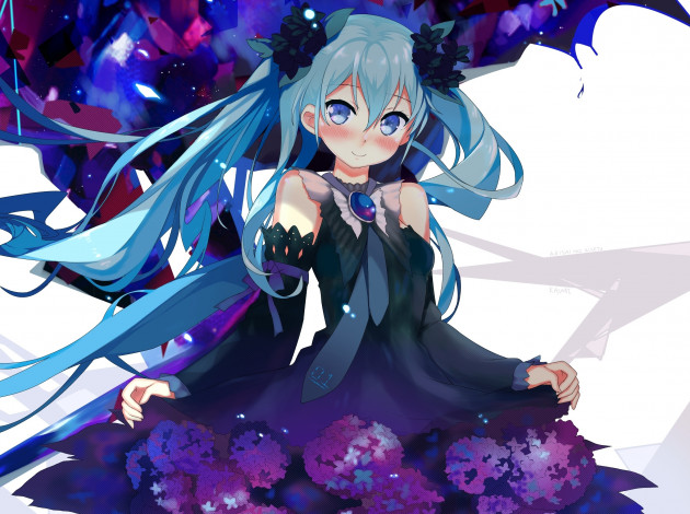 Обои картинки фото аниме, vocaloid, девочка