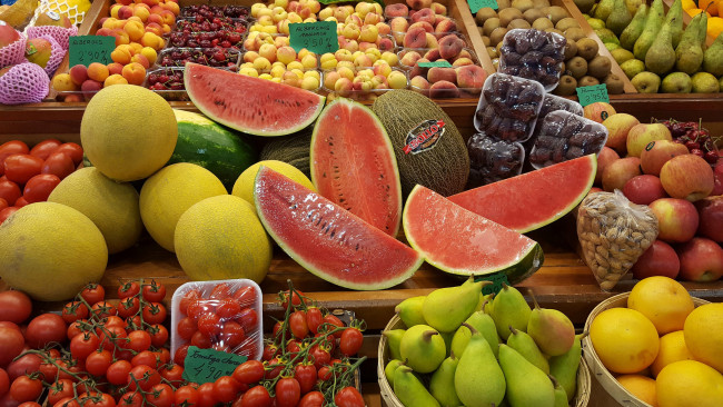 Обои картинки фото еда, фрукты и овощи вместе, вкусности