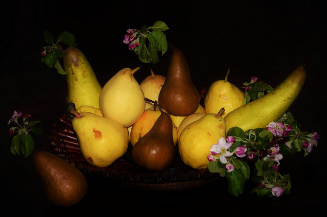 Обои картинки фото еда, груши
