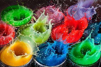 Картинка разное капли +брызги +всплески цвет брызги