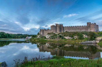 Картинка pembroke+castle города замки+англии замок
