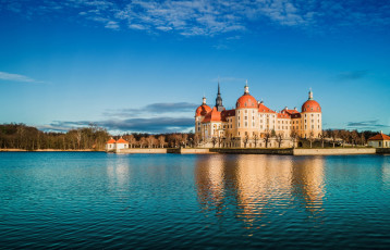 Картинка города замок+морицбург+ германия castle moritzburg