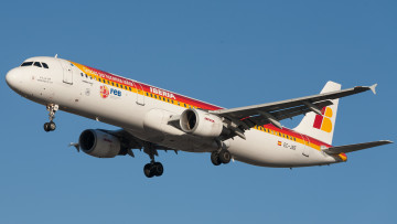 Картинка airbus+321+ec авиация пассажирские+самолёты авиалайнер