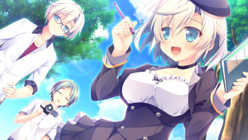 Картинка аниме loverec девушка фон взгляд