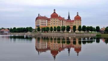 Картинка города замок+морицбург+ германия castle moritzburg