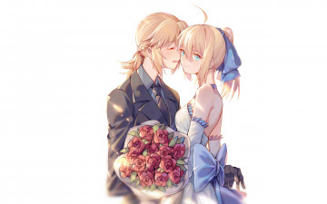 Картинка аниме fate stay+night saber