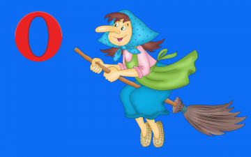 обоя компьютеры, opera, фон, логотип