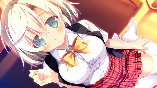 Обои картинки фото аниме, loverec, фон, взгляд, девушка