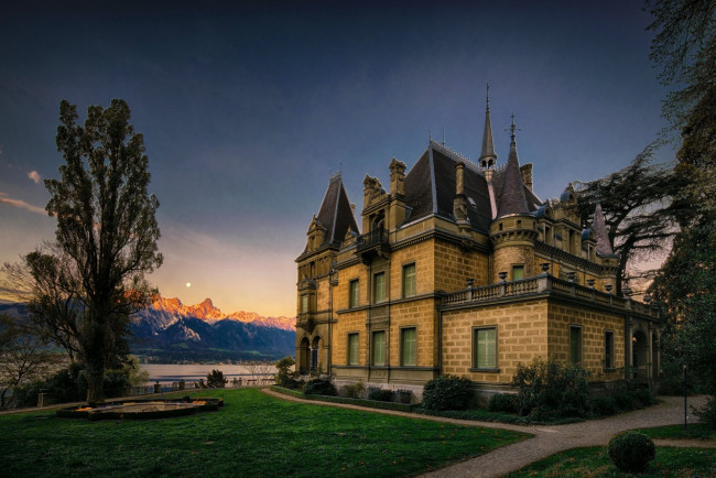 Обои картинки фото города, замки швейцарии, hunegg, castle, switzerland