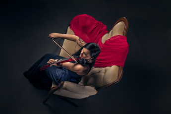 Картинка музыка -другое девушка скрипка