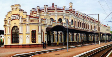 Картинка города -+здания +дома дом здание город украина винницкая+область казатин железнодорожный+вокзал