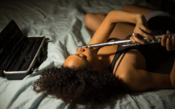 Картинка музыка -другое флейта девушка