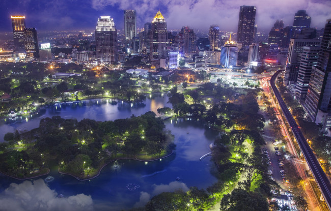 Обои картинки фото bangkok,  thailand, города, бангкок , таиланд, простор