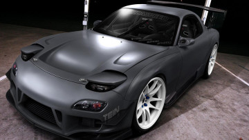 Картинка mazda+rx-7 автомобили mazda rx7 rx-7 роторное чудовище japan legend японская легенда
