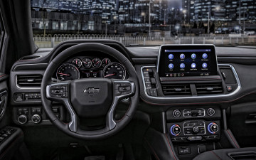 Картинка 2021+chevrolet+tahoe автомобили спидометры торпедо 2021 chevrolet tahoe вид внутри интерьер новый американские