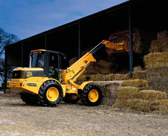 Обои картинки фото техника, фронтальные погрузчики, jcb