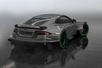 обоя jaguar xk-r widebody, автомобили, 3д, jaguar, xkr, widebody