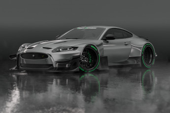 Картинка jaguar+xk-r+widebody автомобили 3д jaguar xkr widebody
